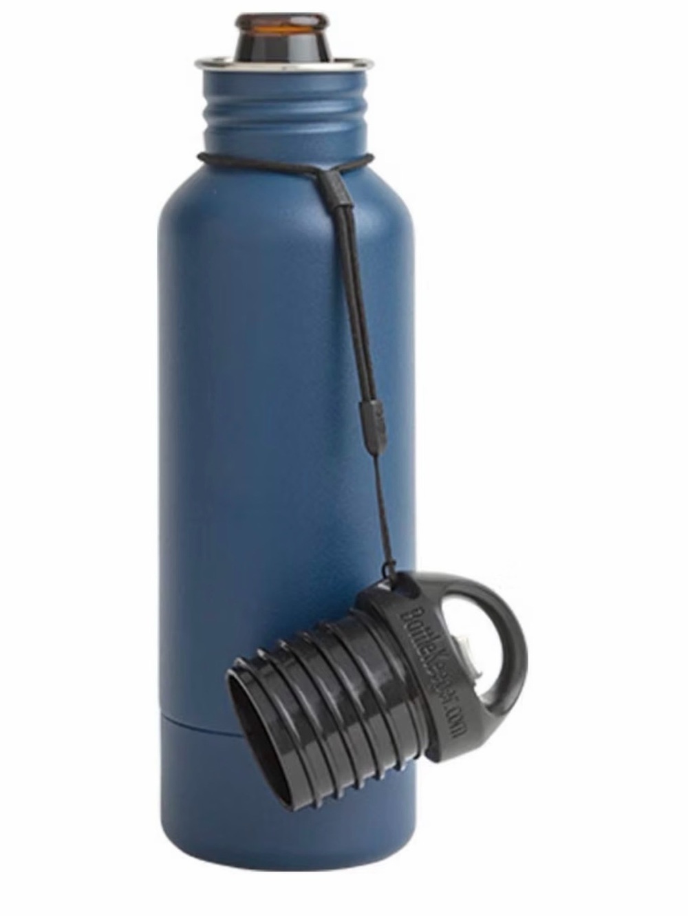 The Standard 2.0 Original Stainless Steel Beer Bottle Holder Insulator Blue